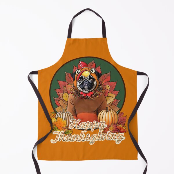 Item preview, Thanksgiving Pug designed and sold by FivePugs.