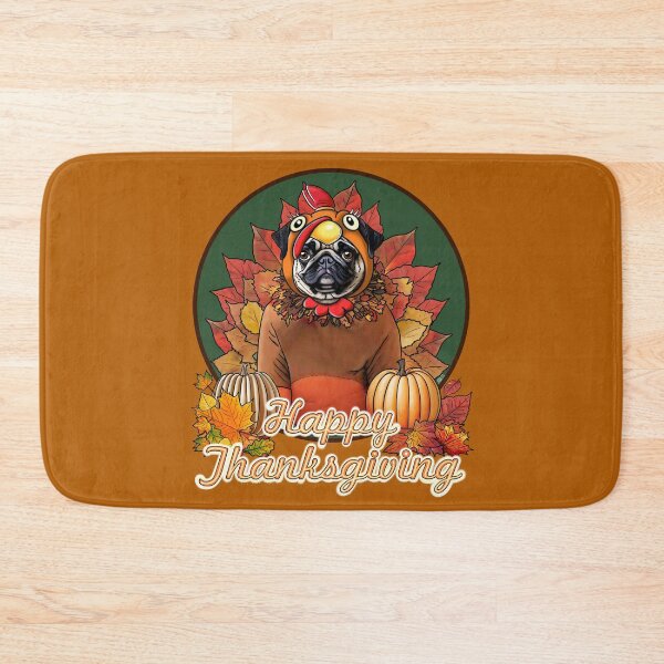 Item preview, Thanksgiving Pug designed and sold by FivePugs.
