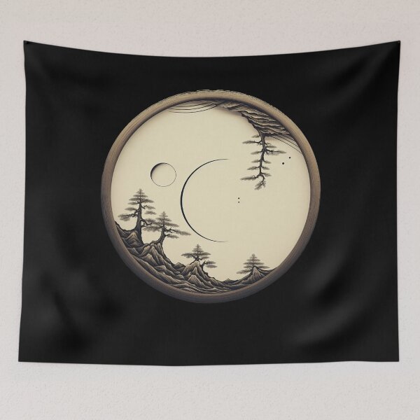 Item preview, Japanese Zen Circle Gift of Inspiration for Spiritualists designed and sold by AnnaMDesign.