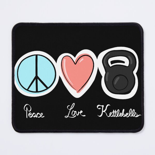 Item preview, Peace Love kettlebells designed and sold by SubtleSplit.
