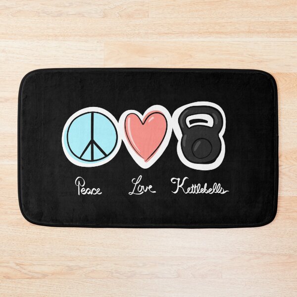 Item preview, Peace Love kettlebells designed and sold by SubtleSplit.