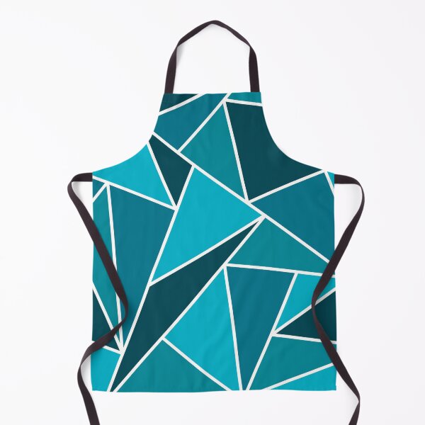 Item preview, Teal Geometric Triangles Pattern designed and sold by art-by-soma.