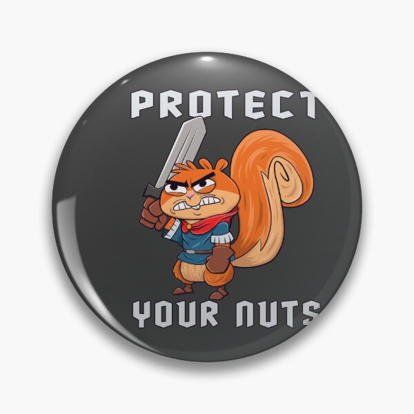Item preview, Protect you nuts : funny quote squirrel designed and sold by ImaginarStore.