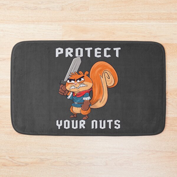 Item preview, Protect you nuts : funny quote squirrel designed and sold by ImaginarStore.