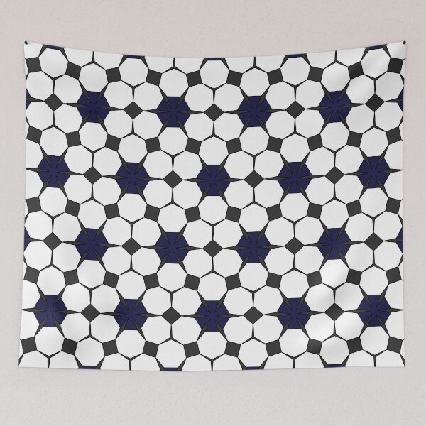 Item preview, Black and white heptagonal tiling designed and sold by Girih.
