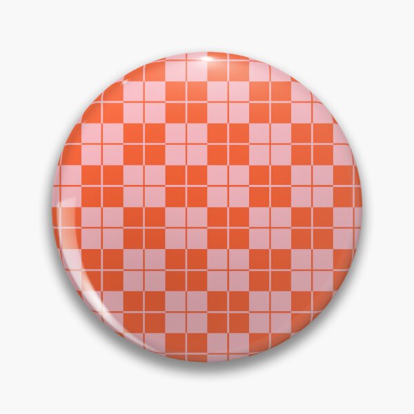 Item preview, Orange and Pink Argyle Checkerboard Plaid Pattern designed and sold by tonymagnerart.