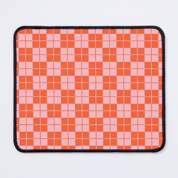 Item preview, Orange and Pink Argyle Checkerboard Plaid Pattern designed and sold by tonymagnerart.