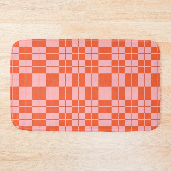 Item preview, Orange and Pink Argyle Checkerboard Plaid Pattern designed and sold by tonymagnerart.