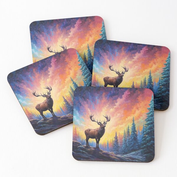 Item preview, Sunset Elk designed and sold by BeautyInTheChaos.