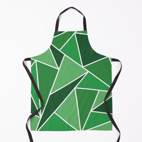 Item preview, Green Geometric Triangles Pattern designed and sold by art-by-soma.