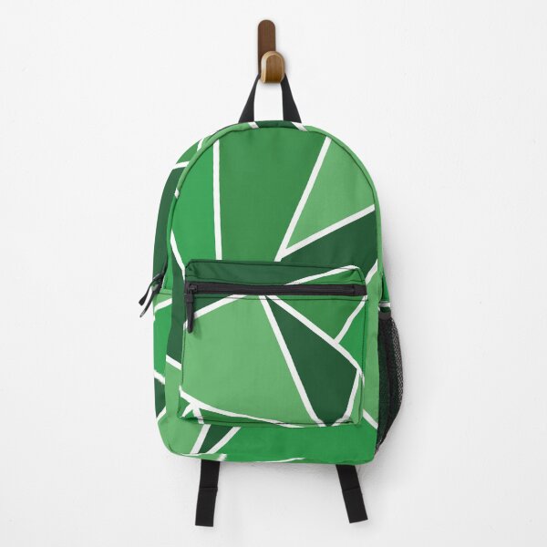 Item preview, Green Geometric Triangles Pattern designed and sold by art-by-soma.
