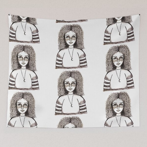Item preview, curly haired girl designed and sold by Mooki-.