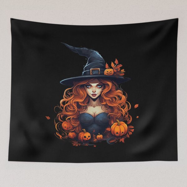 Item preview, Witch in Halloween designed and sold by Dominika Bednarska.