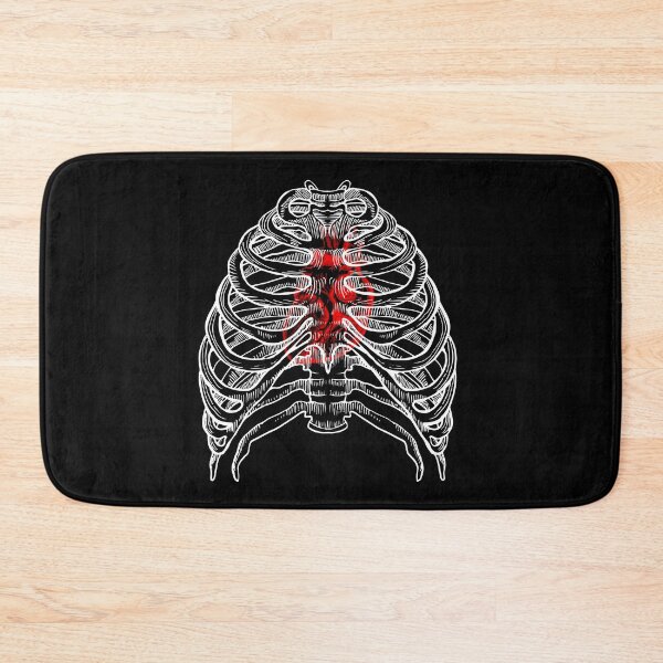 Item preview, Heart in ribcage designed and sold by BubonicCowboy.