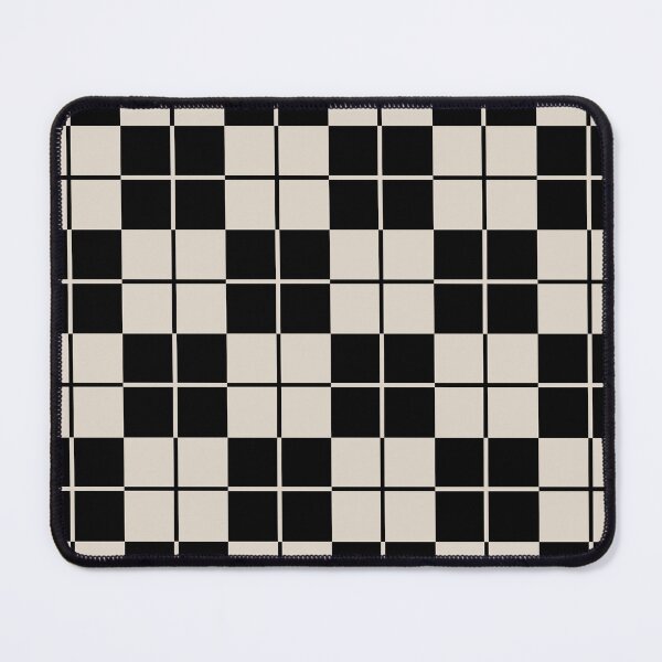 Item preview, Black and Linen White Argyle Checkerboard Plaid Pattern designed and sold by tonymagnerart.
