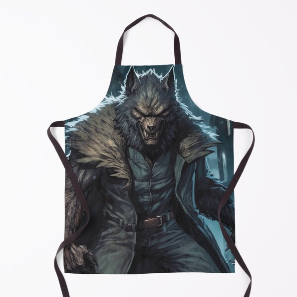 Item preview, "Urban Werewolf: Frostpunk, Cottagepunk, Hyper-Detailed, Indigo and Green." designed and sold by WhiteWolfe0127.