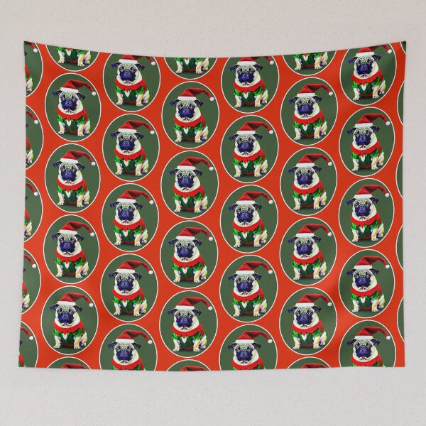 Item preview, Christmas Pug designed and sold by FivePugs.