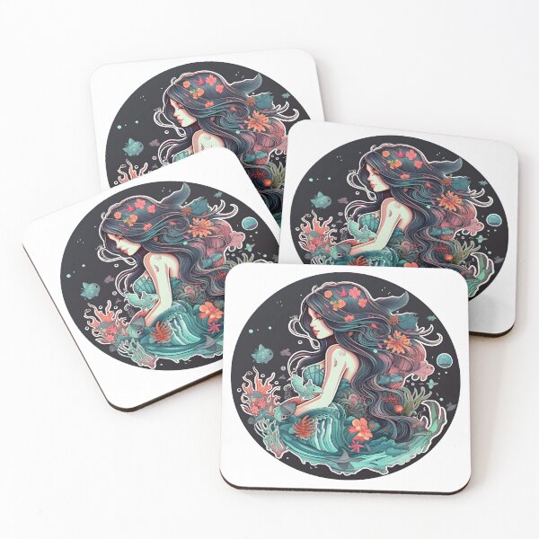Item preview, Mermaid Magic - Enchanting Underwater Sticker/Magnet designed and sold by ColorStudioArt.
