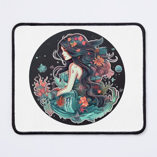 Item preview, Mermaid Magic - Enchanting Underwater Sticker/Magnet designed and sold by ColorStudioArt.