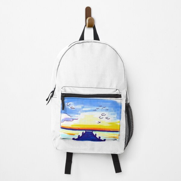 Item preview, Sunset by the sea with seagulls designed and sold by Anmioma.