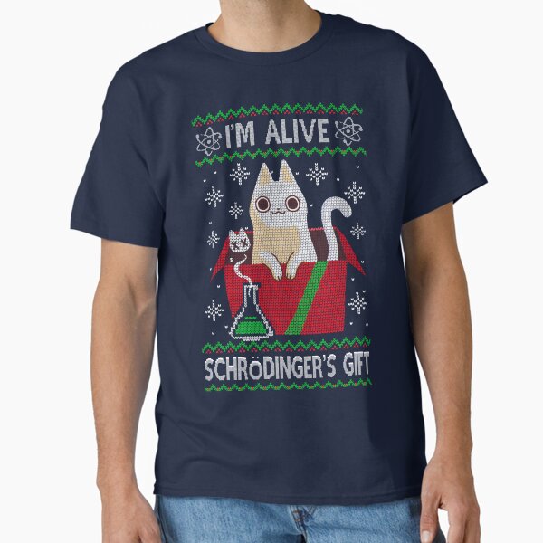 Item preview, Schrödinger's Gift - Ugly Christmas Sweater - Science christmas designed and sold by BlancaVidal.