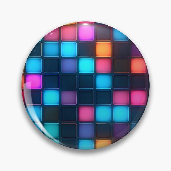 Item preview, 80's Style Glowing Colored Blocks Retro Video Game Disco designed and sold by DeadMonkeyShop.