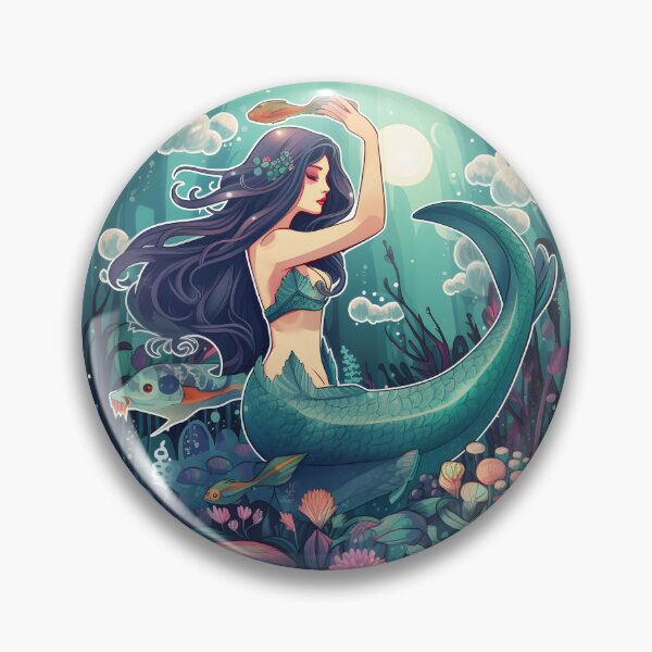 Item preview, Mermaid Magic - Enchanting Underwater Sticker/Magnet designed and sold by ColorStudioArt.