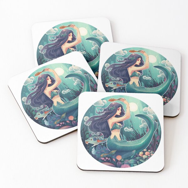 Item preview, Mermaid Magic - Enchanting Underwater Sticker/Magnet designed and sold by ColorStudioArt.