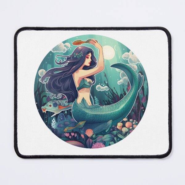 Item preview, Mermaid Magic - Enchanting Underwater Sticker/Magnet designed and sold by ColorStudioArt.