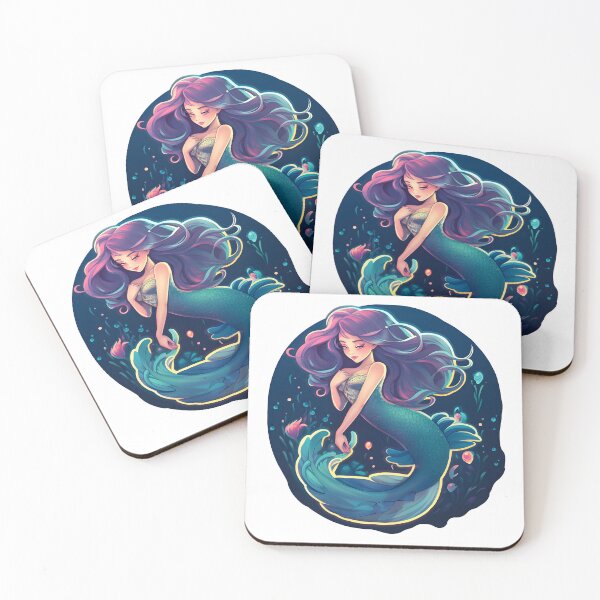 Item preview, Mermaid Magic - Enchanting Underwater Sticker/Magnet designed and sold by ColorStudioArt.