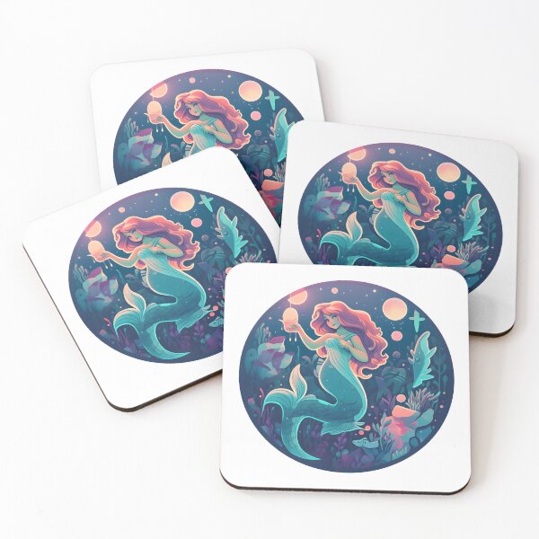 Item preview, Mermaid Magic - Enchanting Underwater Sticker/Magnet designed and sold by ColorStudioArt.