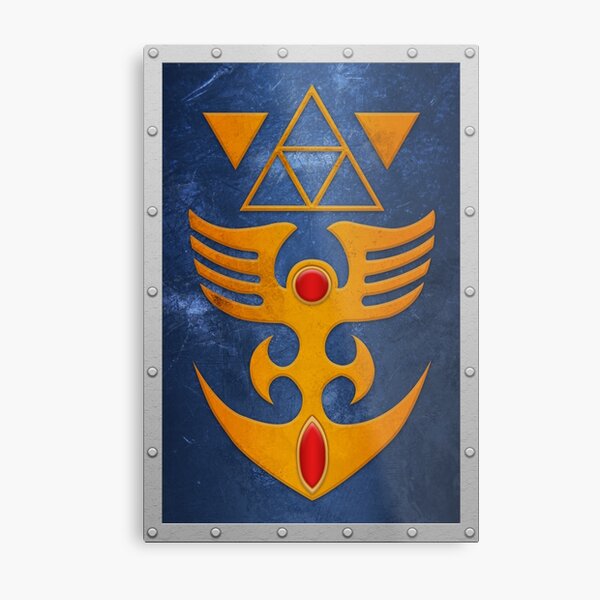 ALTTP Iron Shield Metal Print