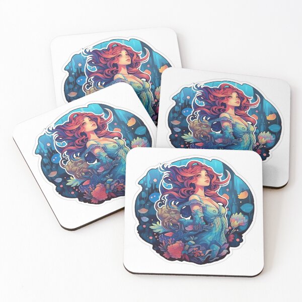 Item preview, Mermaid Magic - Enchanting Underwater Sticker/Magnet designed and sold by ColorStudioArt.