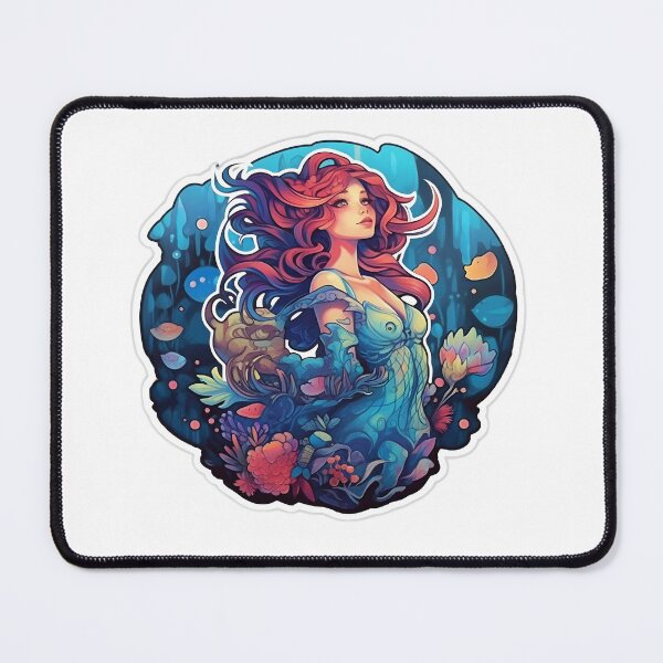 Item preview, Mermaid Magic - Enchanting Underwater Sticker/Magnet designed and sold by ColorStudioArt.