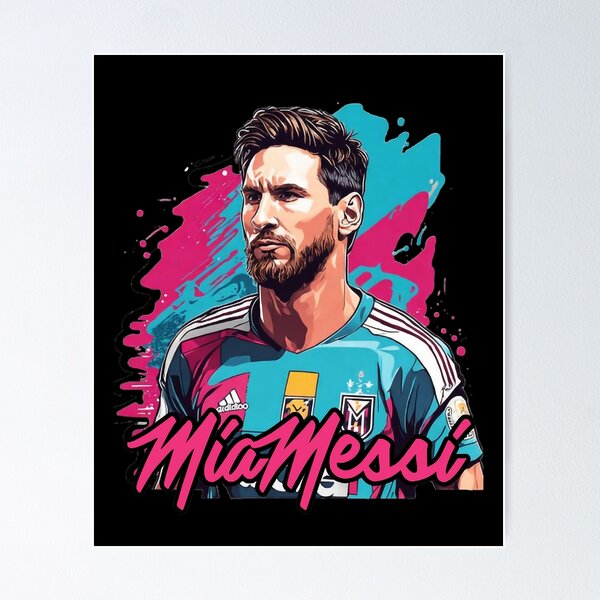 New Soccer Inter Miami Lionel Messi Poster For Wall - Allsoymade