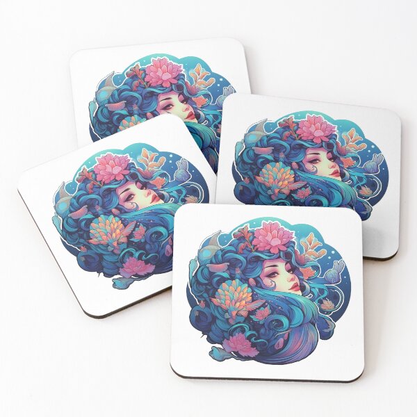 Item preview, Mermaid Magic - Enchanting Underwater Sticker/Magnet designed and sold by ColorStudioArt.