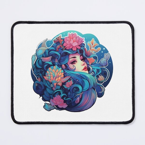 Item preview, Mermaid Magic - Enchanting Underwater Sticker/Magnet designed and sold by ColorStudioArt.