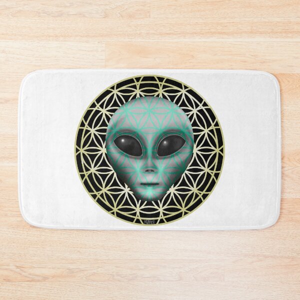 Item preview, Grey Alien on Flower of Life Symbol  designed and sold by KateVanFloofno1.