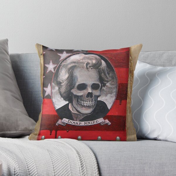 Sharp_Knife Throw Pillow