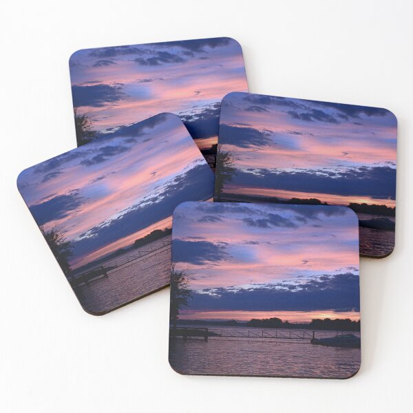 Item preview, Pink And Blue Layers Lake Murray South Carolina designed and sold by LisaWootenPhoto.