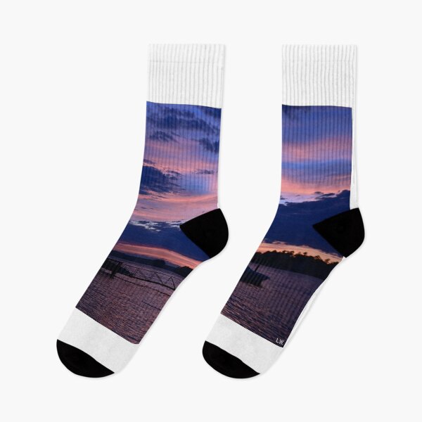 Item preview, Pink And Blue Layers Lake Murray South Carolina designed and sold by LisaWootenPhoto.