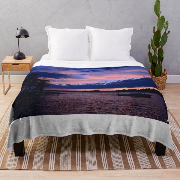 Item preview, Pink And Blue Layers Lake Murray South Carolina designed and sold by LisaWootenPhoto.