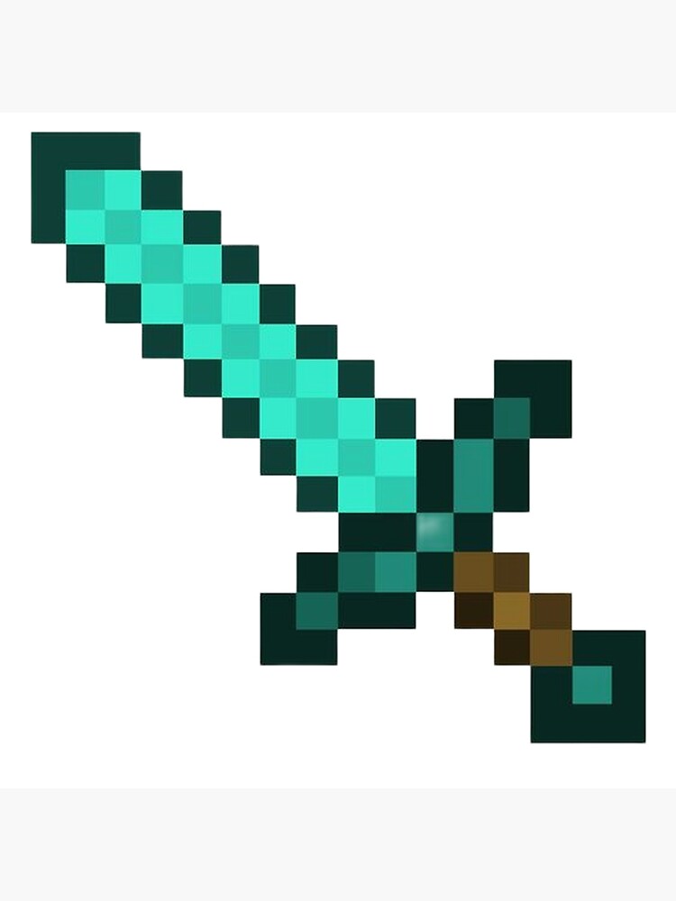 Minecraft Diamond Sword Poster  Leggings for Sale by ApexArtz