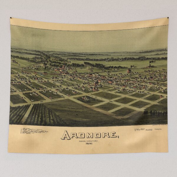 Item preview, Ardmore, Oklahoma (Indian Territory) 1891 designed and sold by allhistory.