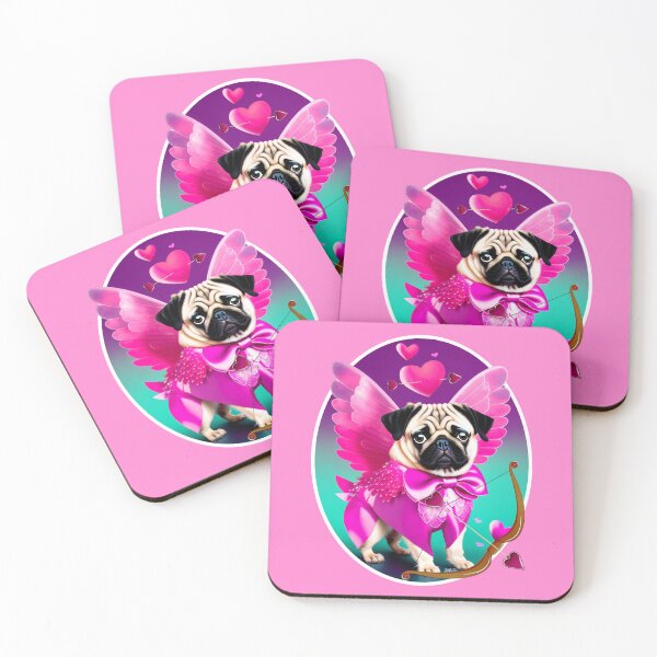 Item preview, Valentine's Day Pug designed and sold by FivePugs.