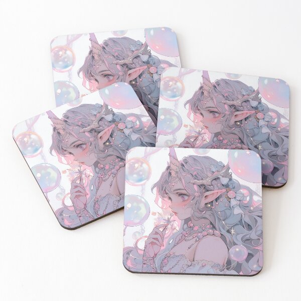 Item preview, Soft Pastel Unicorn Anime Girl designed and sold by bubblegoth.