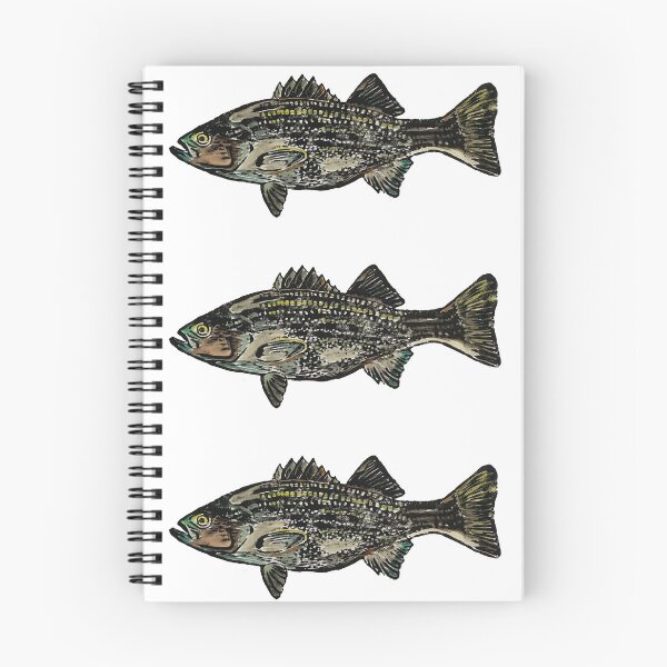 Item preview, Catch of the Day Watercolor Linoleum Fish Print without Background designed and sold by TinaNadeemArt.
