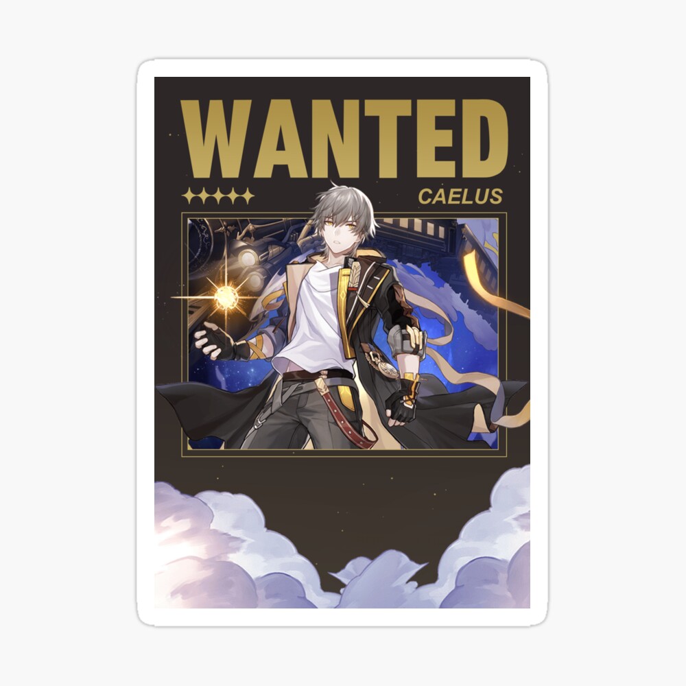 Caelus Wanted Poster Honkai Star Rail