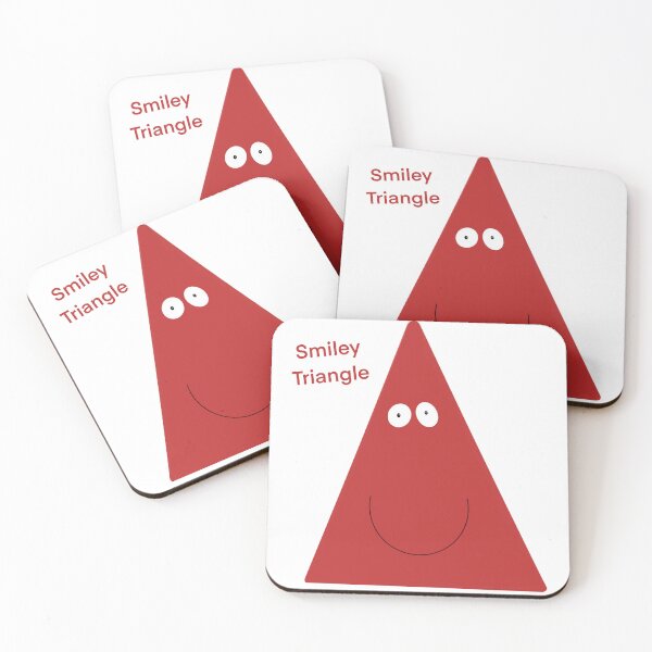 Item preview, It’s an animated triangle making a smiley face. designed and sold by lukesubbby.