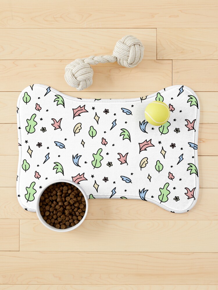 Thumbnail 1 of 5, Pet Mat, Leaves & Flowers designed and sold by sunflowervol2.
